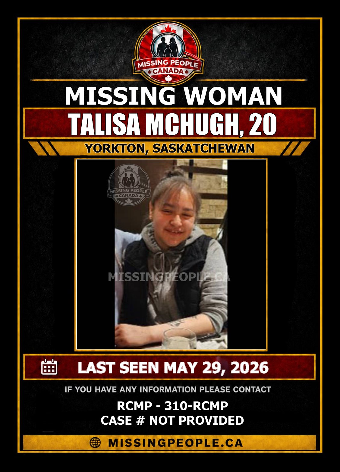 MISSING PERSON CANADA RELEASE