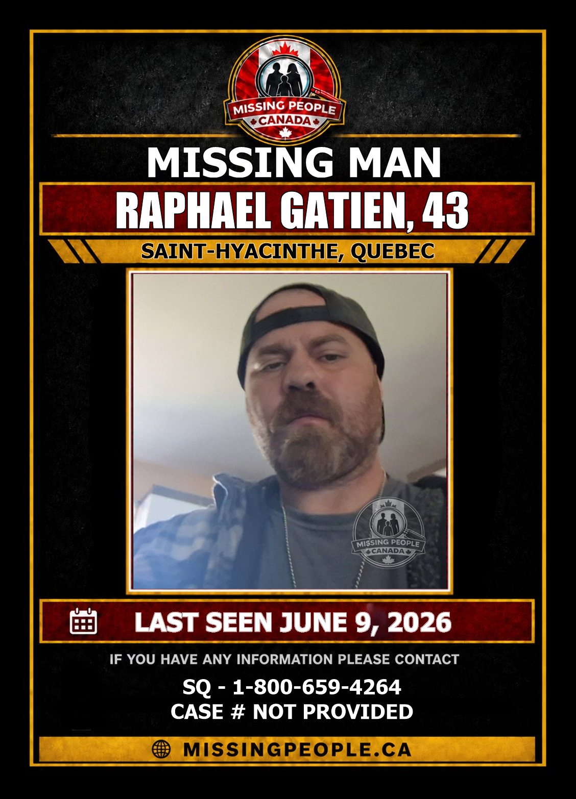 MISSING PERSON CANADA RELEASE