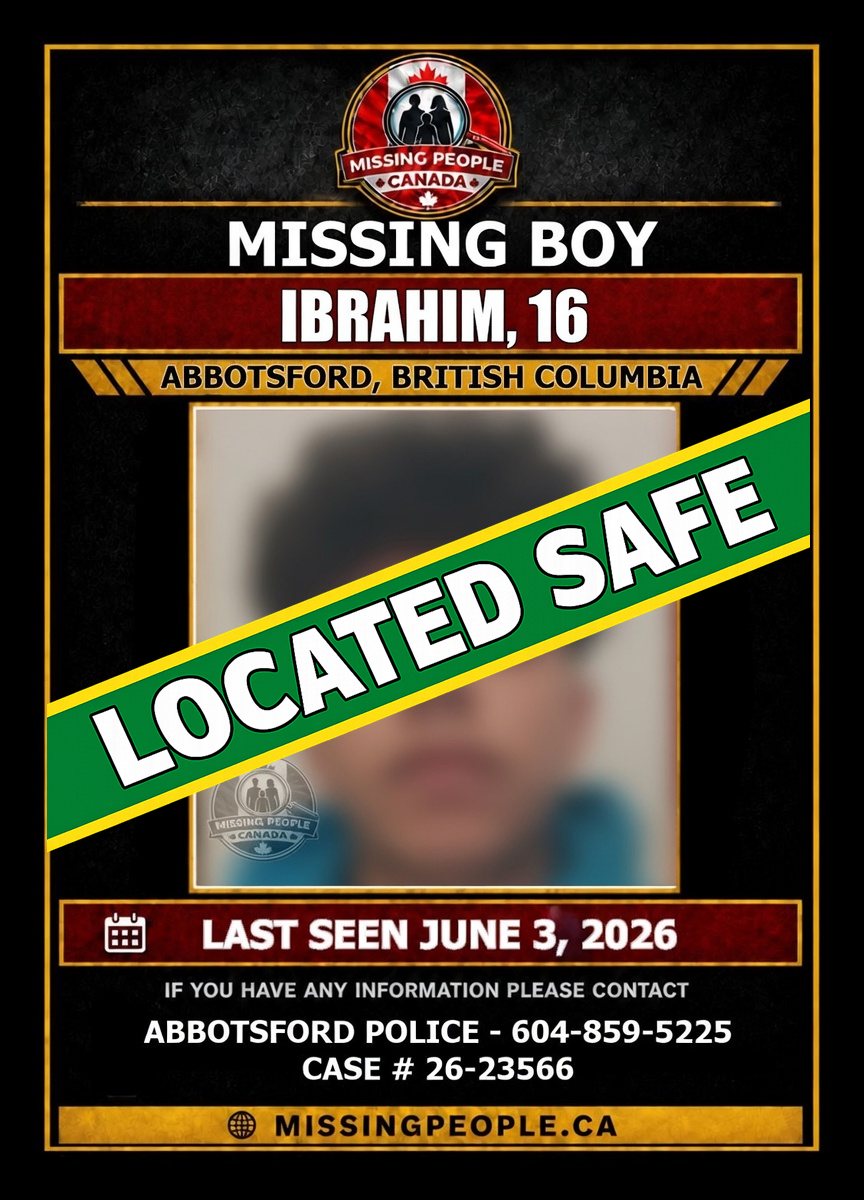 MISSING PERSON CANADA RELEASE