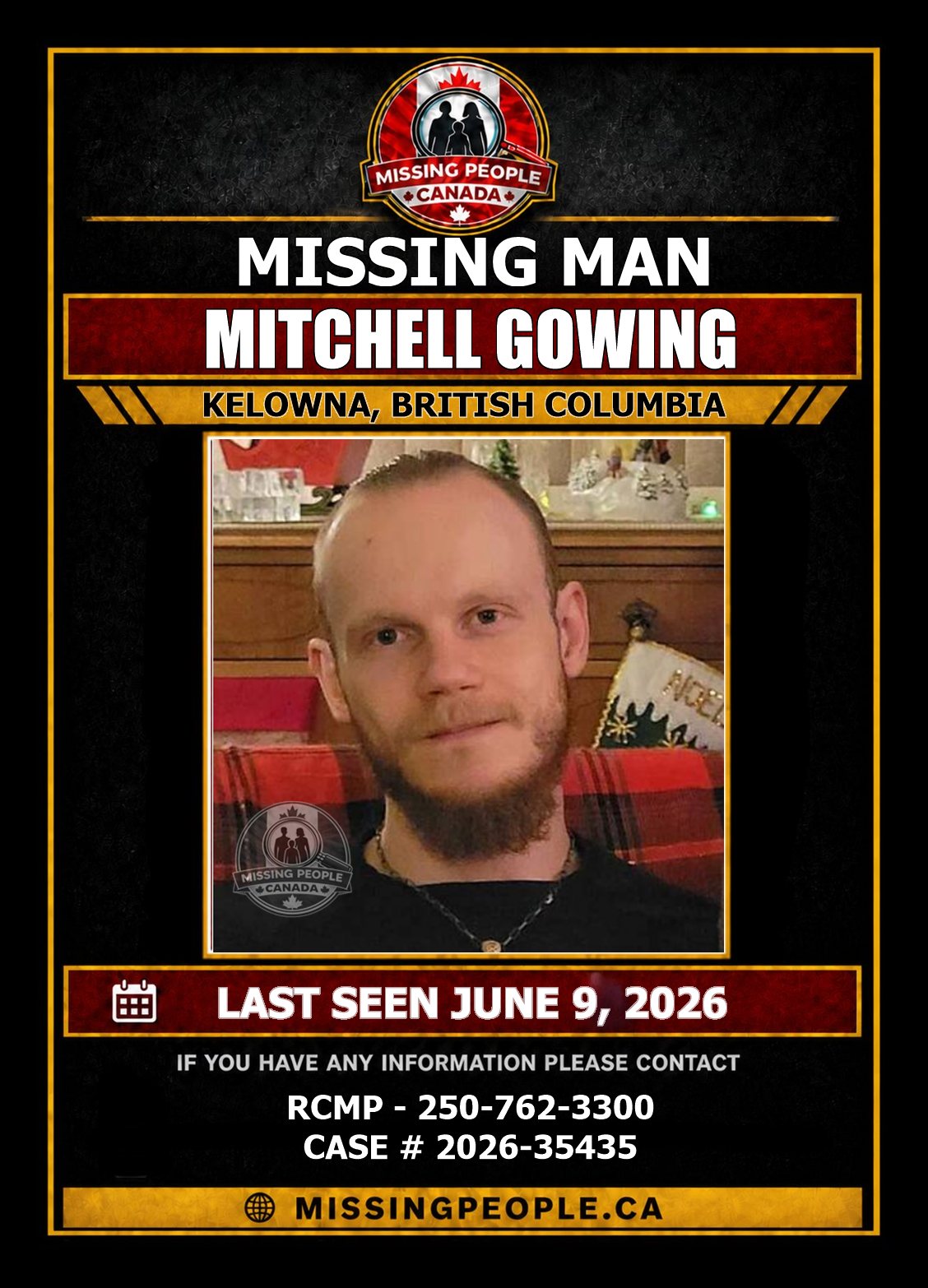 MISSING PERSON CANADA RELEASE