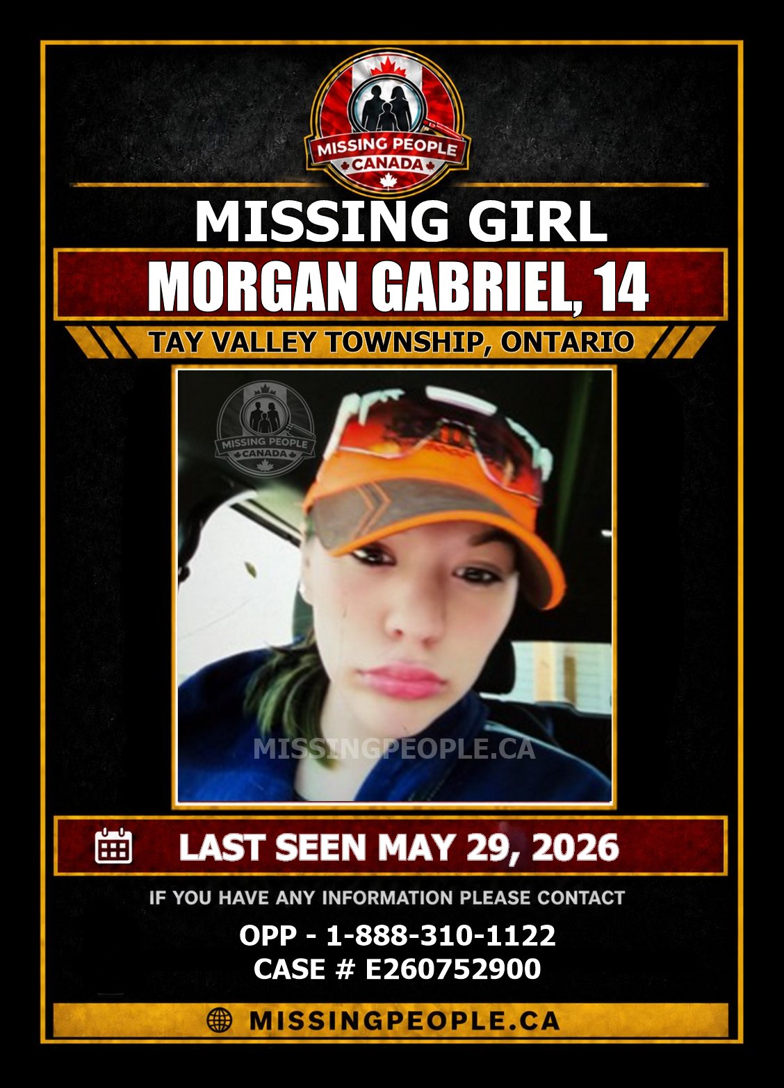 MISSING PERSON CANADA RELEASE