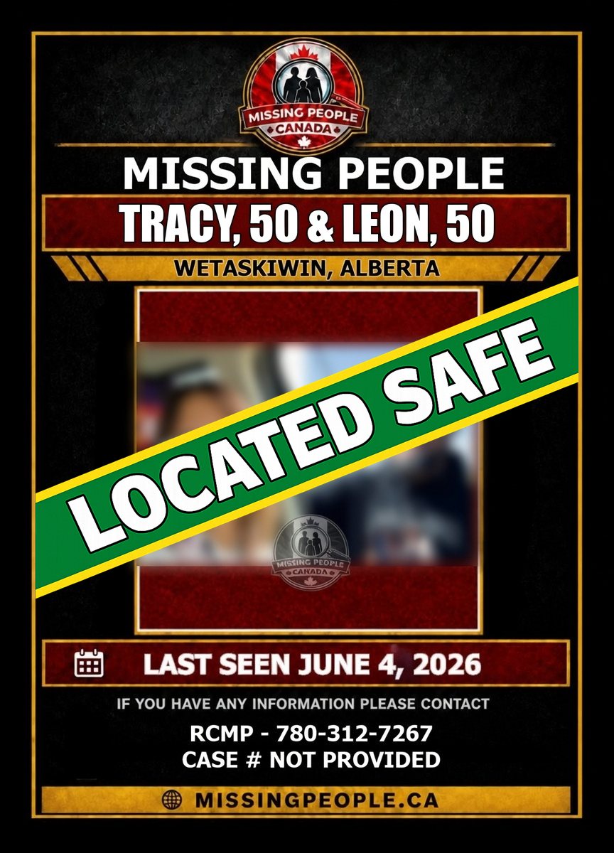 MISSING PERSON CANADA RELEASE