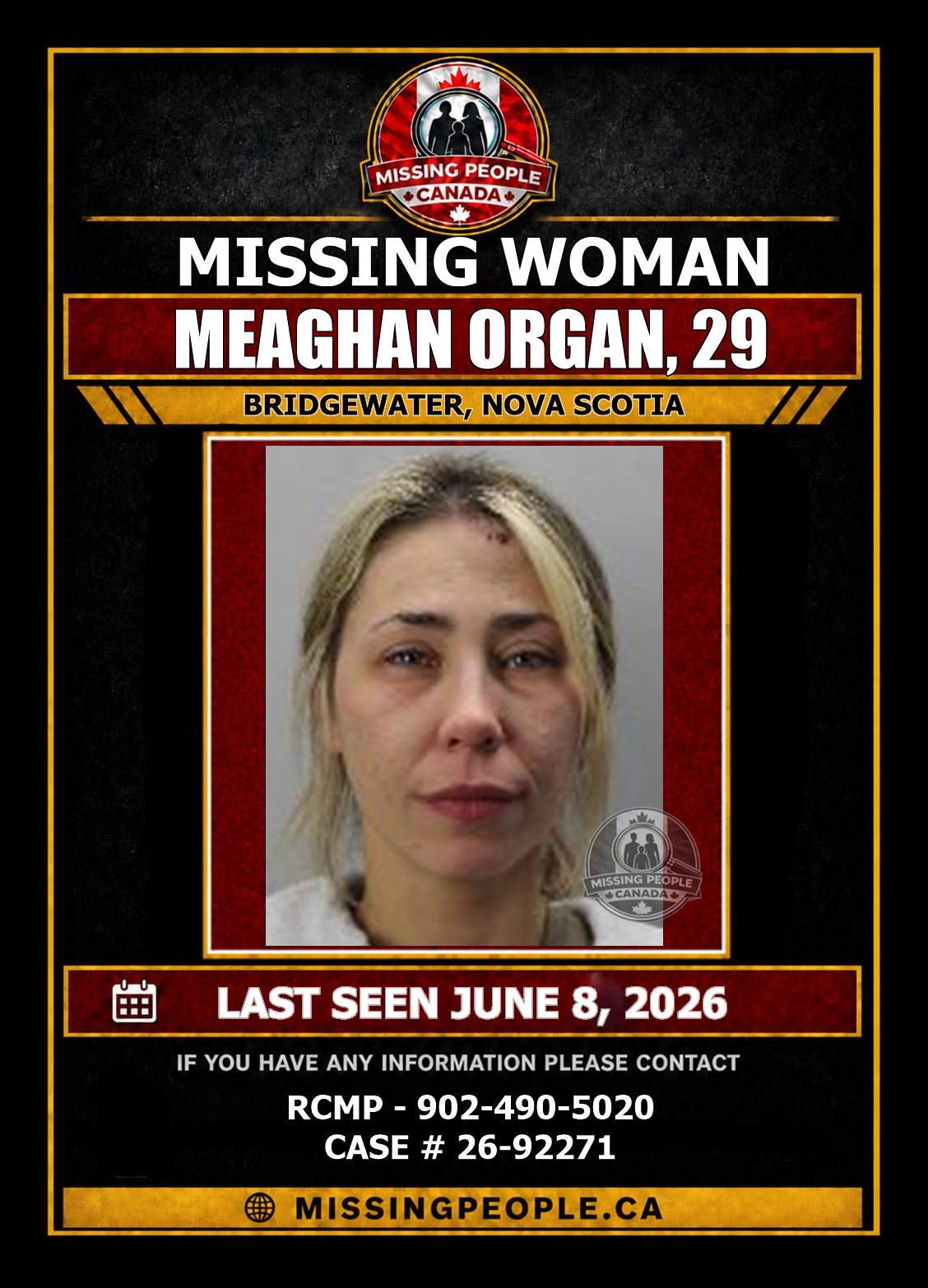 MISSING PERSON CANADA RELEASE
