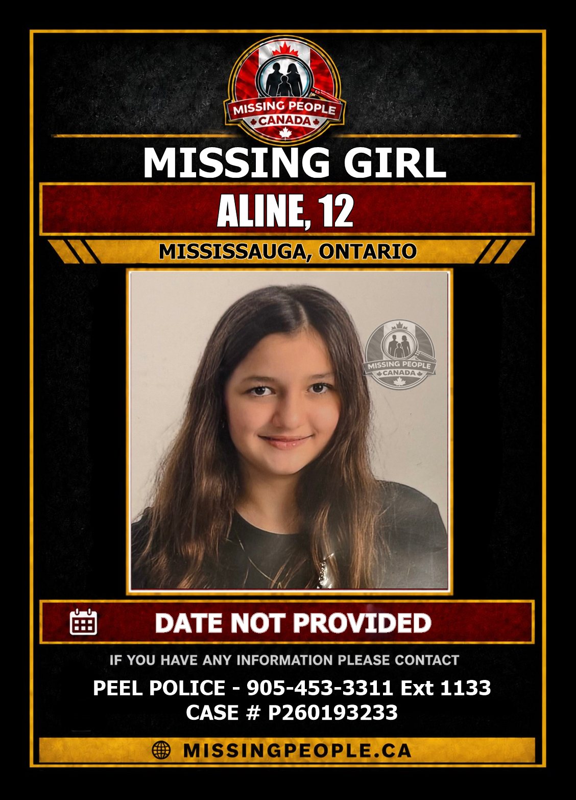 MISSING PERSON CANADA RELEASE