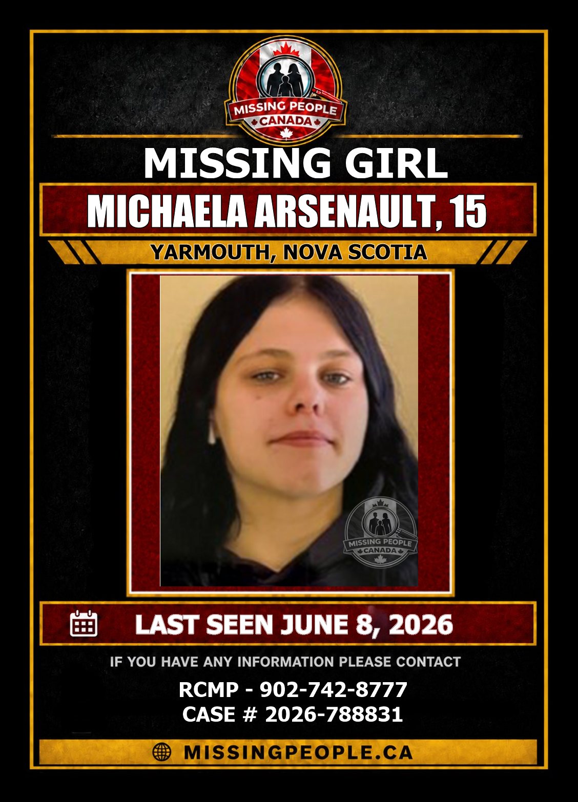 MISSING PERSON CANADA RELEASE