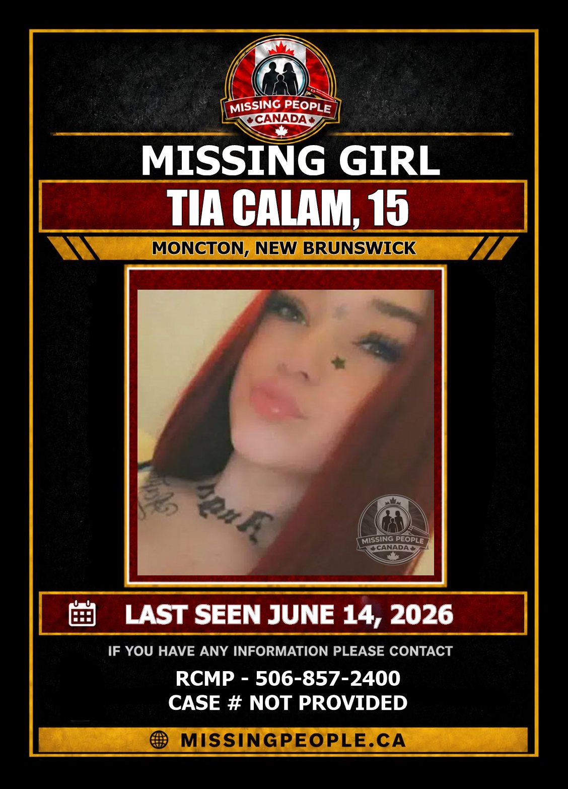 MISSING PERSON CANADA RELEASE