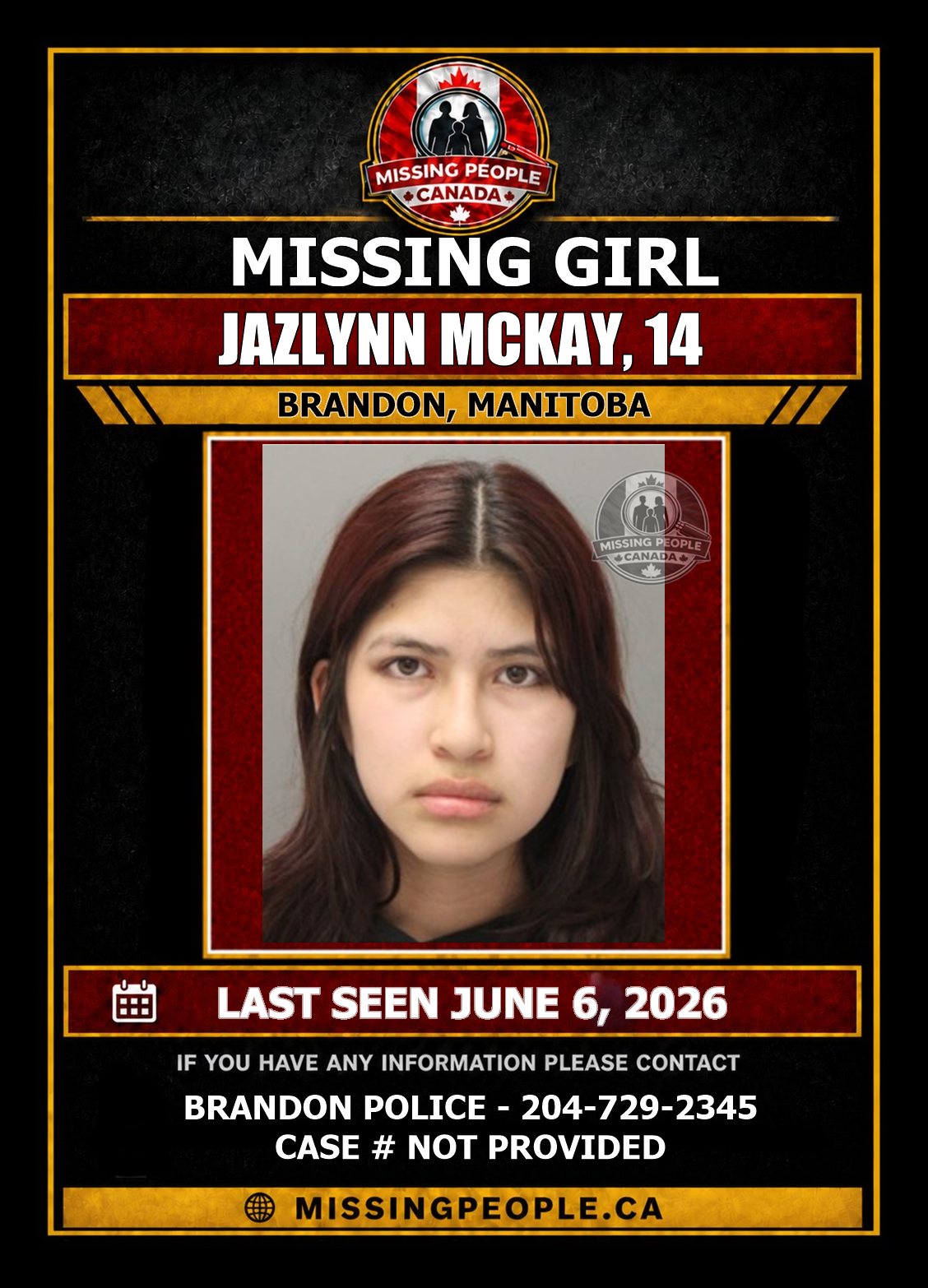 MISSING PERSON CANADA RELEASE