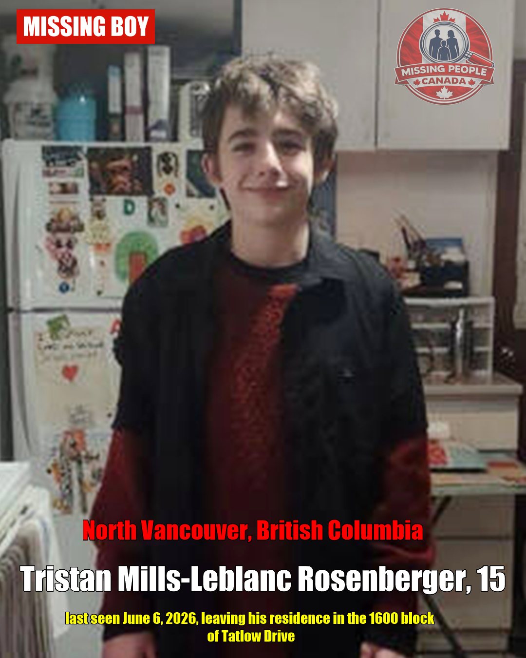 MISSING PERSON CANADA RELEASE