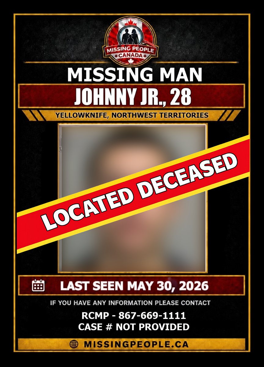 MISSING PERSON CANADA RELEASE