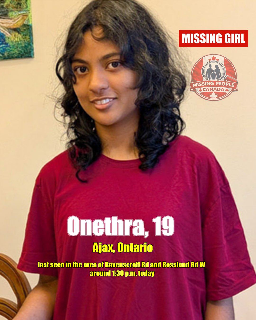 MISSING PERSON CANADA RELEASE