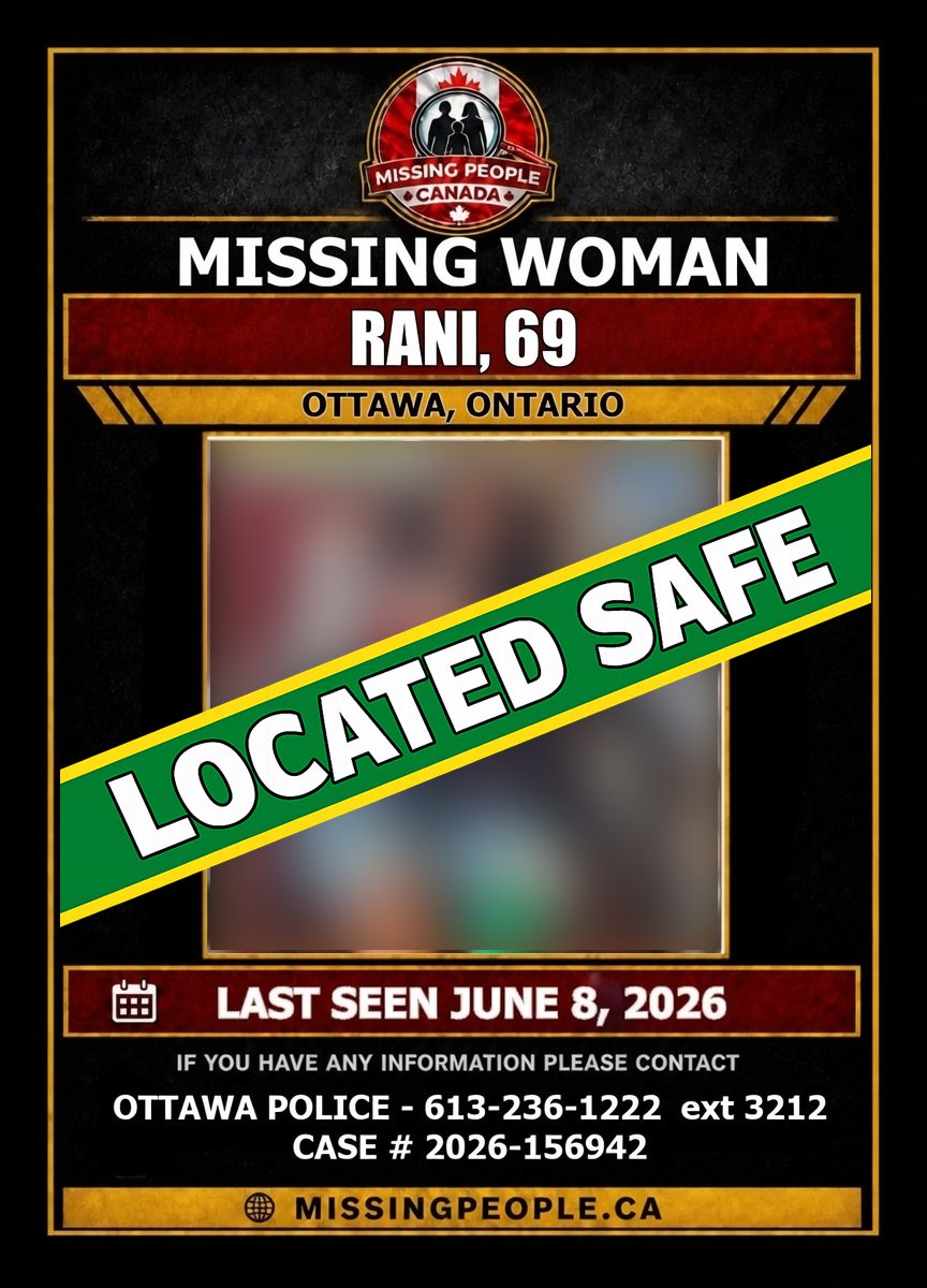 MISSING PERSON CANADA RELEASE