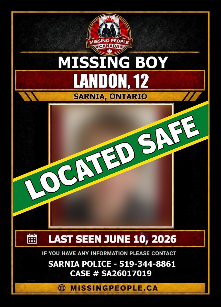 MISSING PERSON CANADA RELEASE
