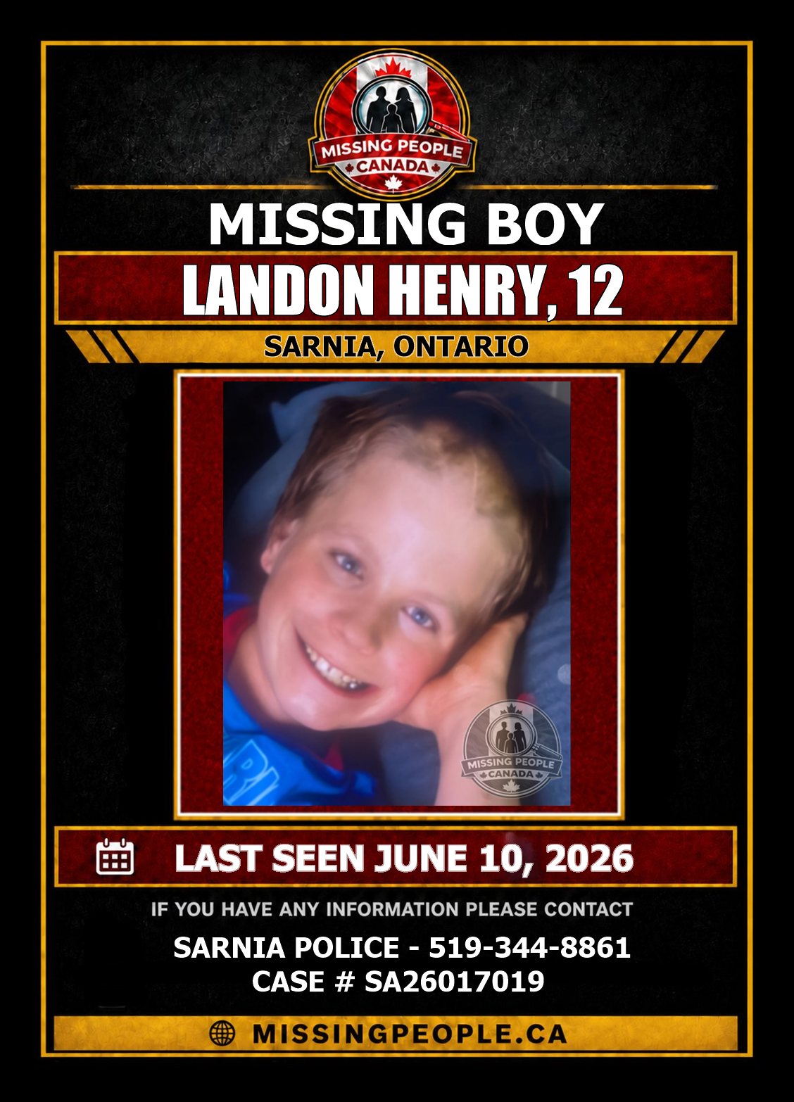 MISSING PERSON CANADA RELEASE