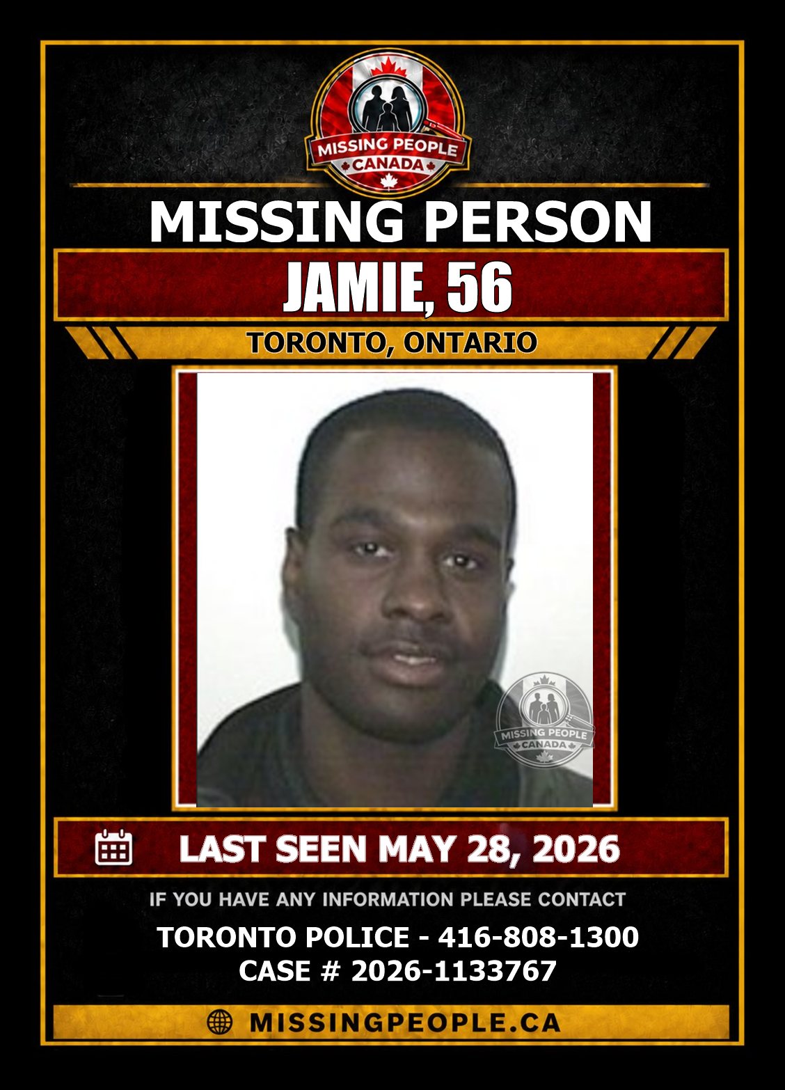 MISSING PERSON CANADA RELEASE