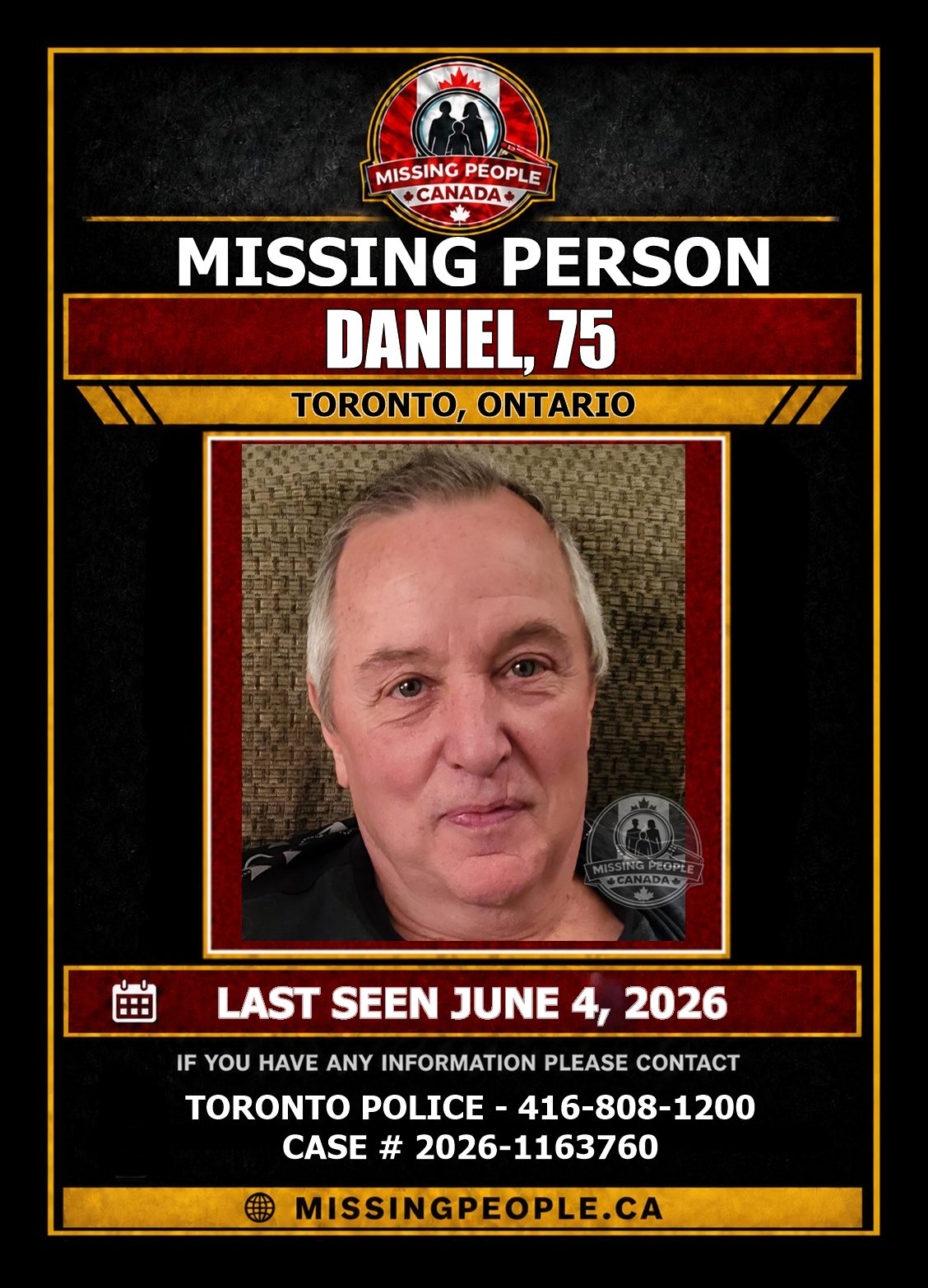 MISSING PERSON CANADA RELEASE