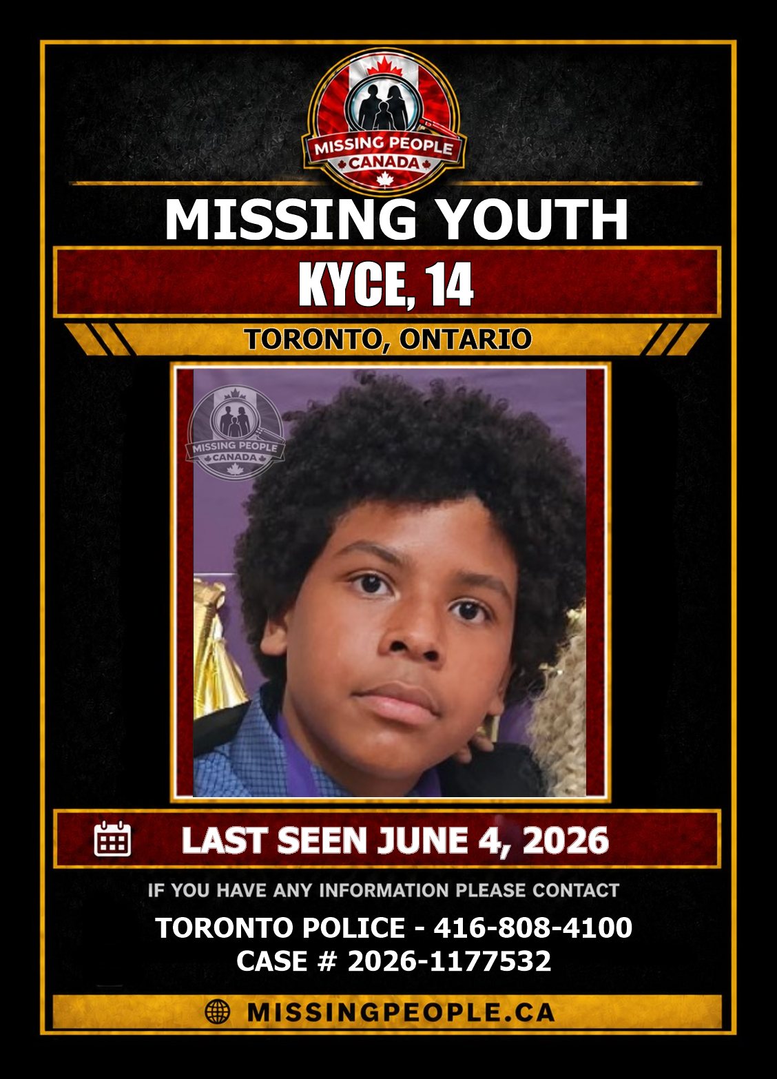 MISSING PERSON CANADA RELEASE