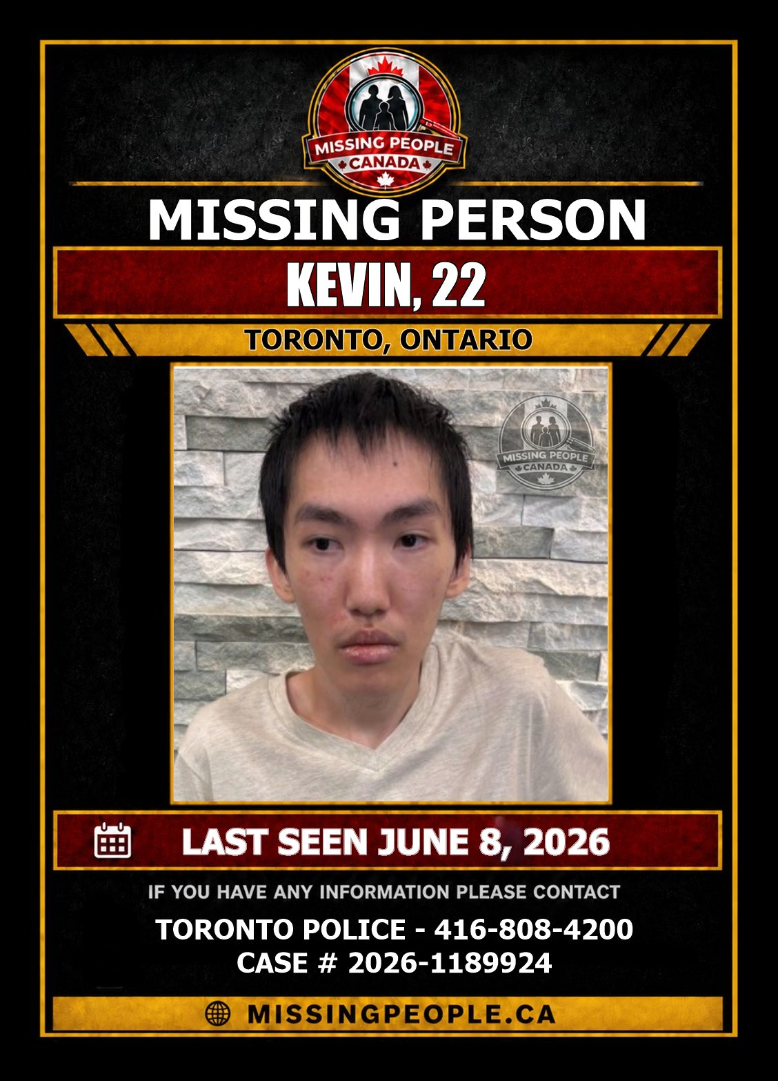 MISSING PERSON CANADA RELEASE