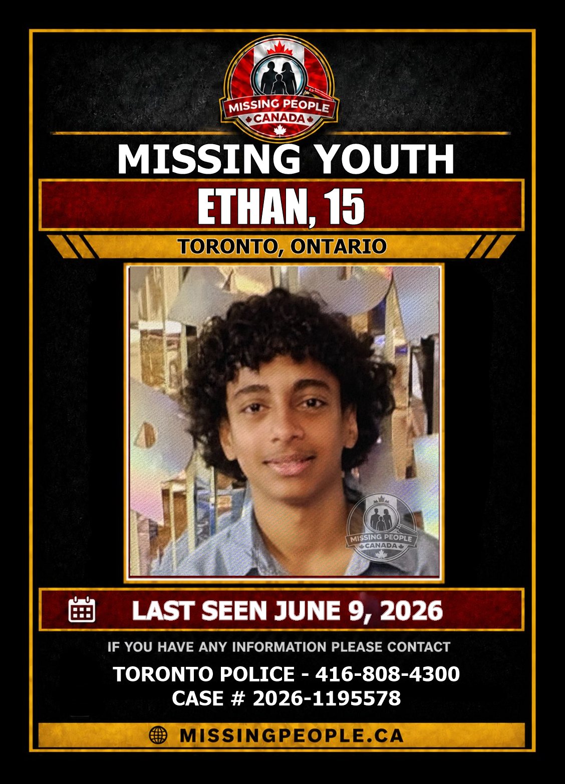 MISSING PERSON CANADA RELEASE