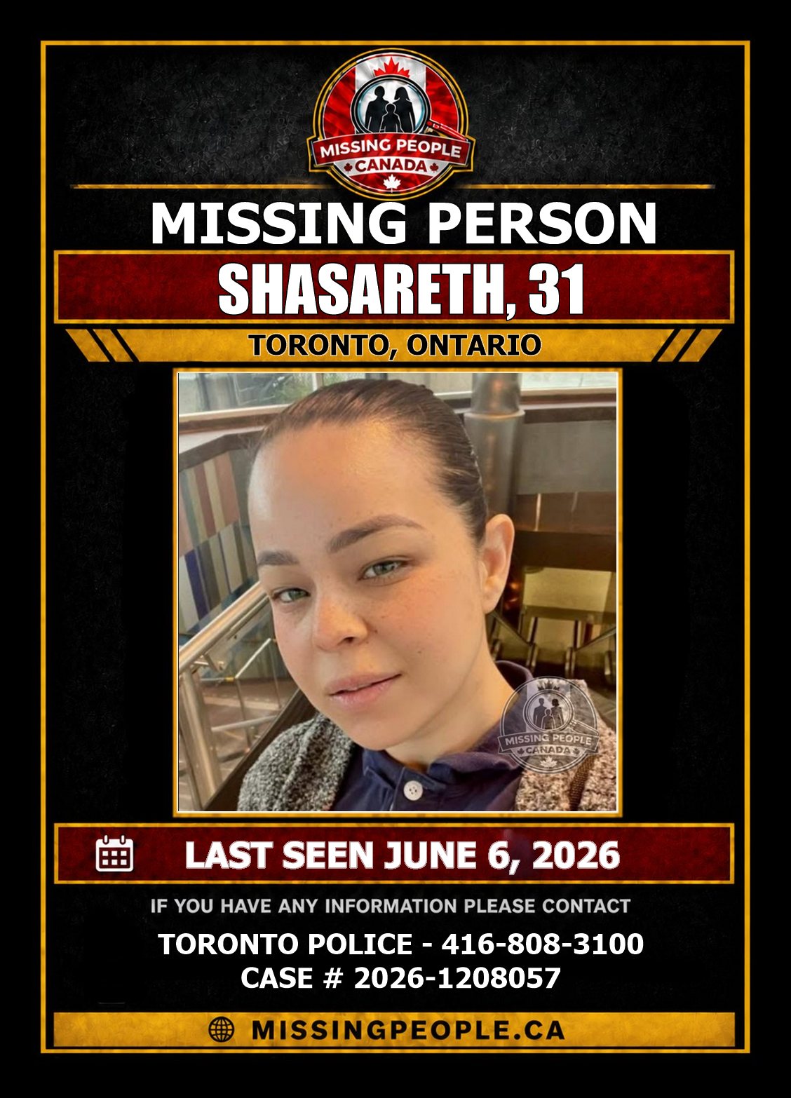 MISSING PERSON CANADA RELEASE