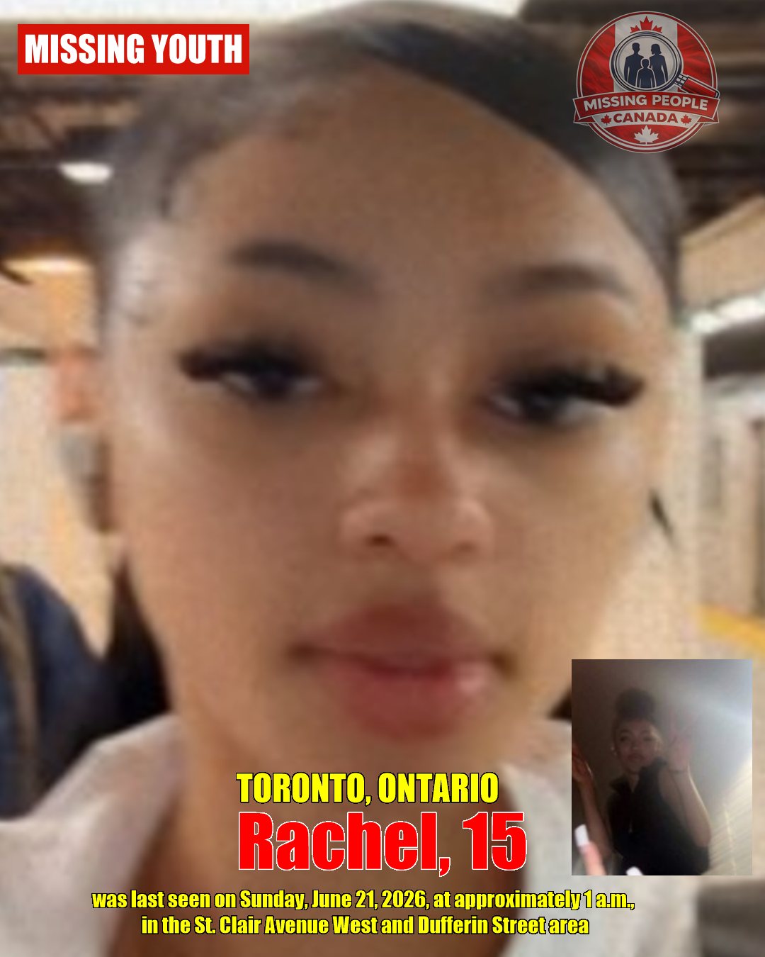 MISSING PERSON CANADA RELEASE