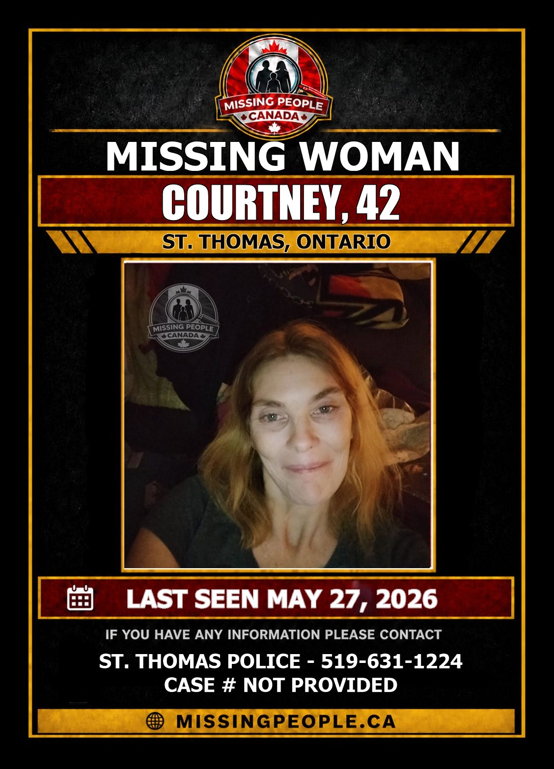 MISSING PERSON CANADA RELEASE