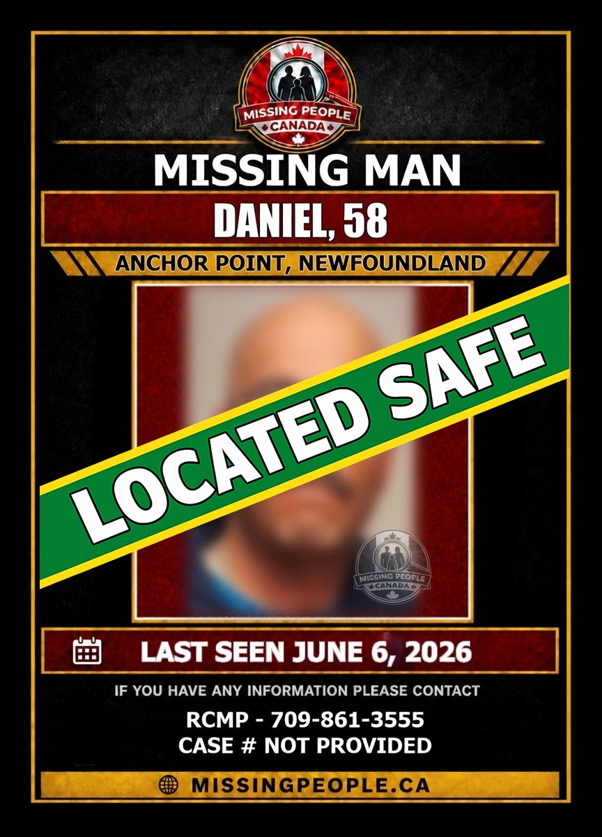 MISSING PERSON CANADA RELEASE