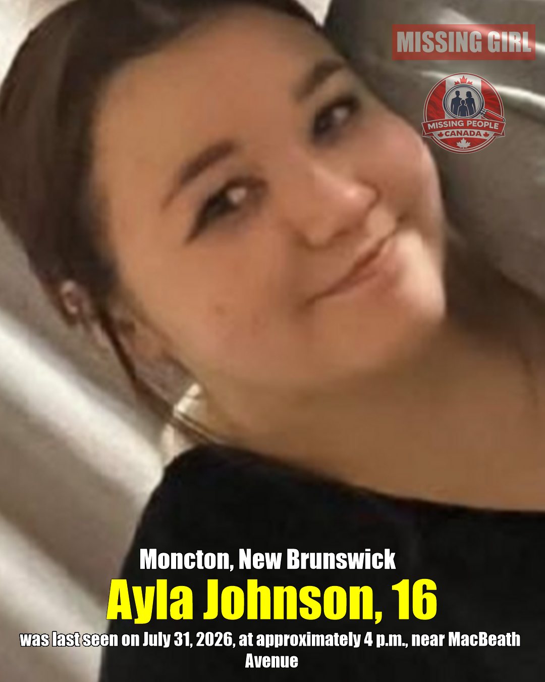 MISSING PERSON CANADA RELEASE