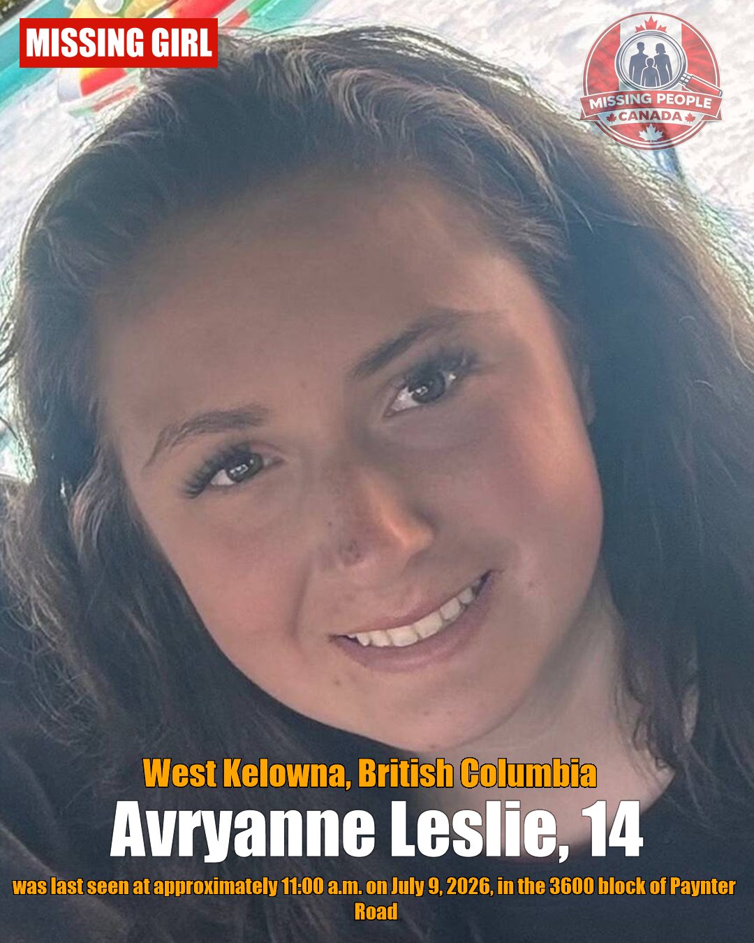 MISSING PERSON CANADA RELEASE