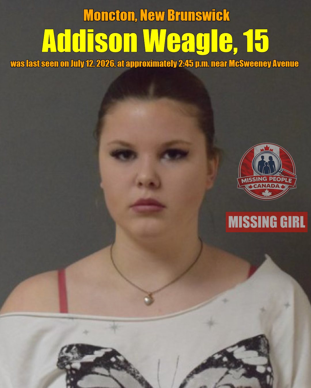MISSING PERSON CANADA RELEASE