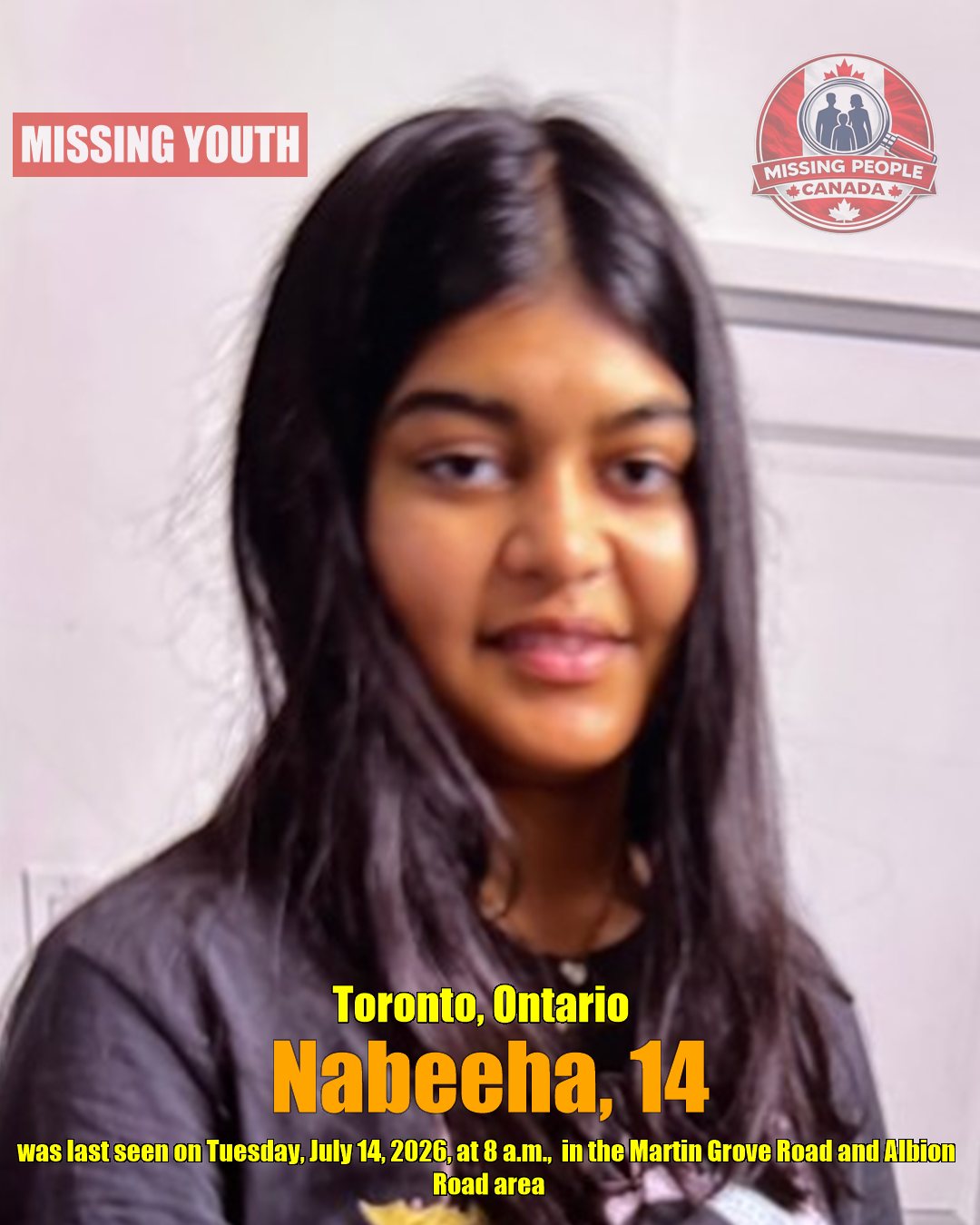 MISSING PERSON CANADA RELEASE