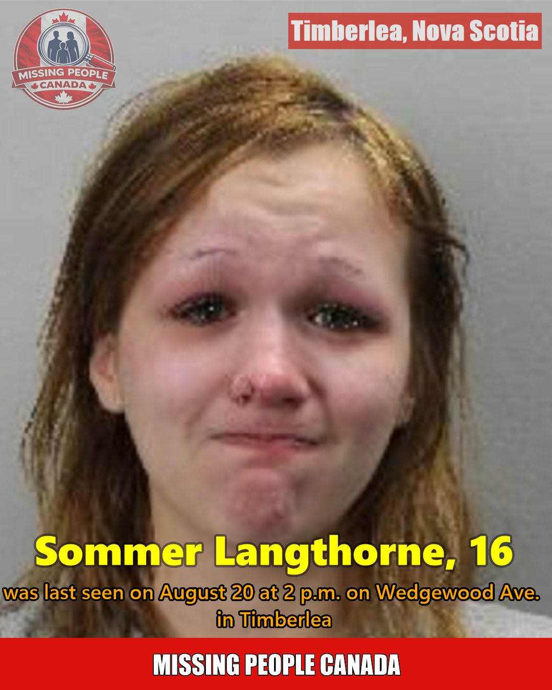 MISSING PERSON CANADA RELEASE