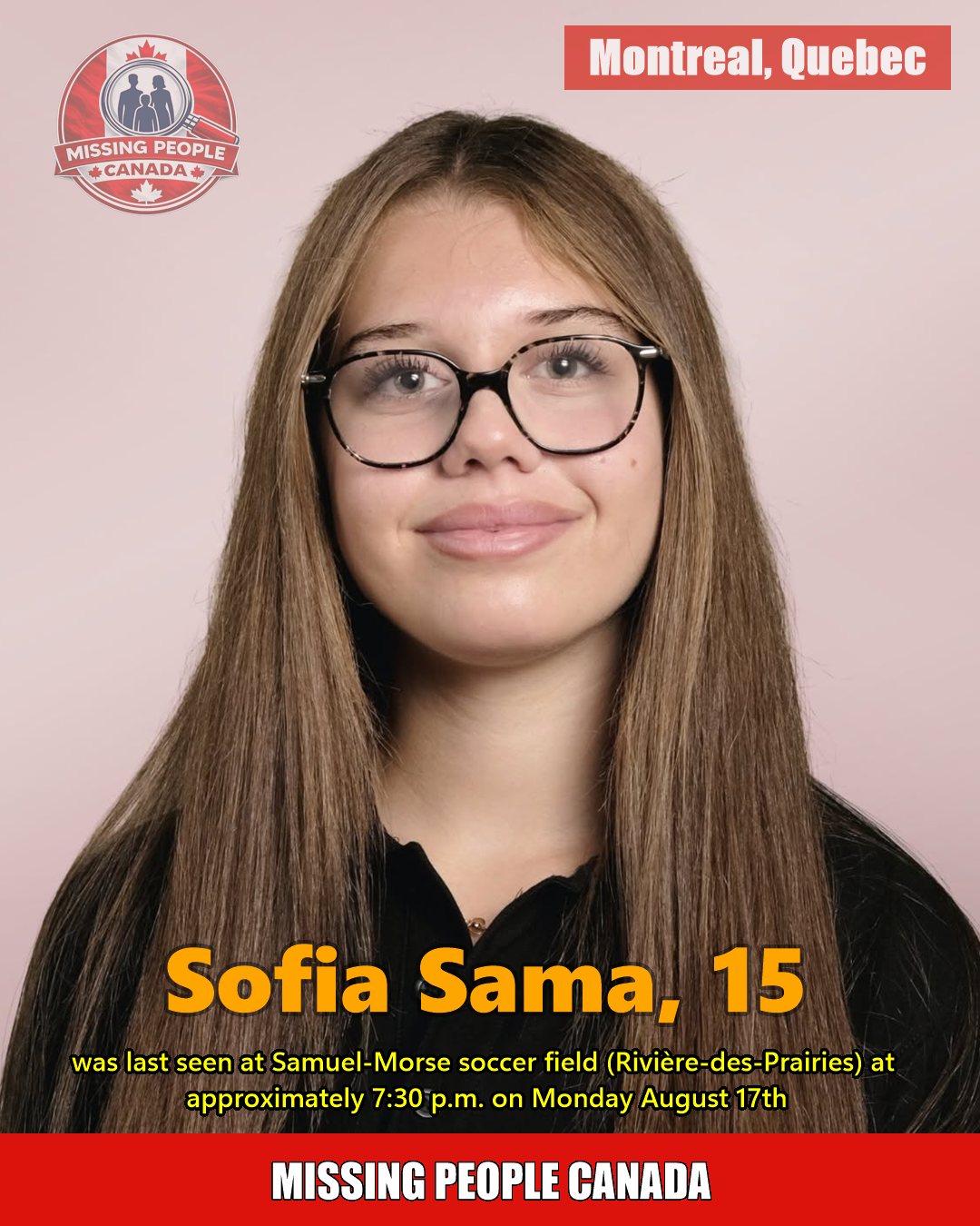 MISSING PERSON CANADA RELEASE