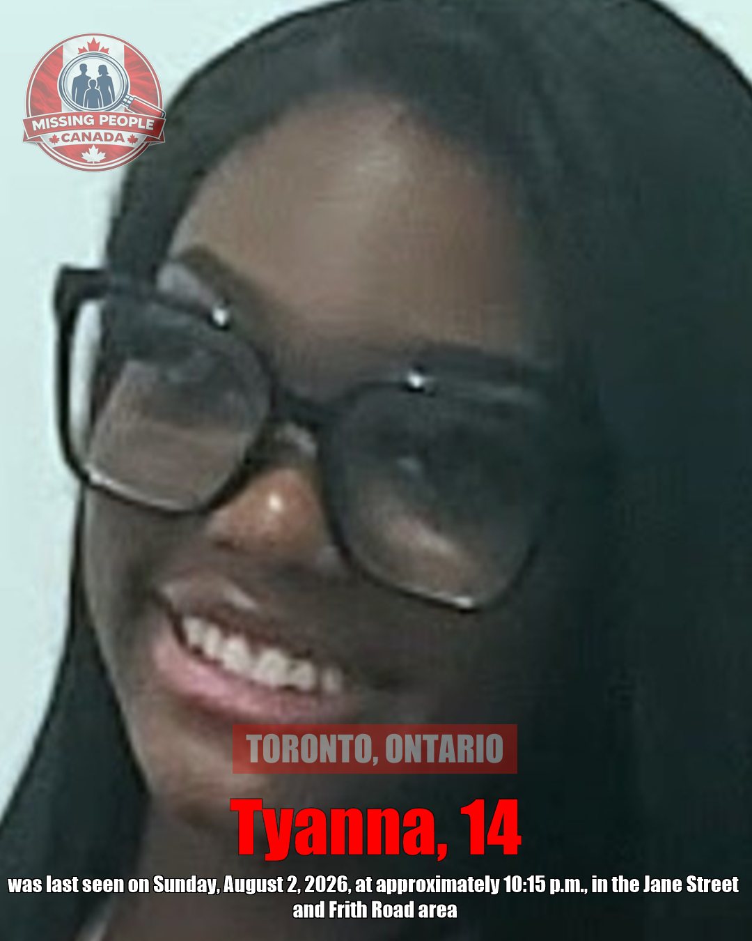 MISSING PERSON CANADA RELEASE