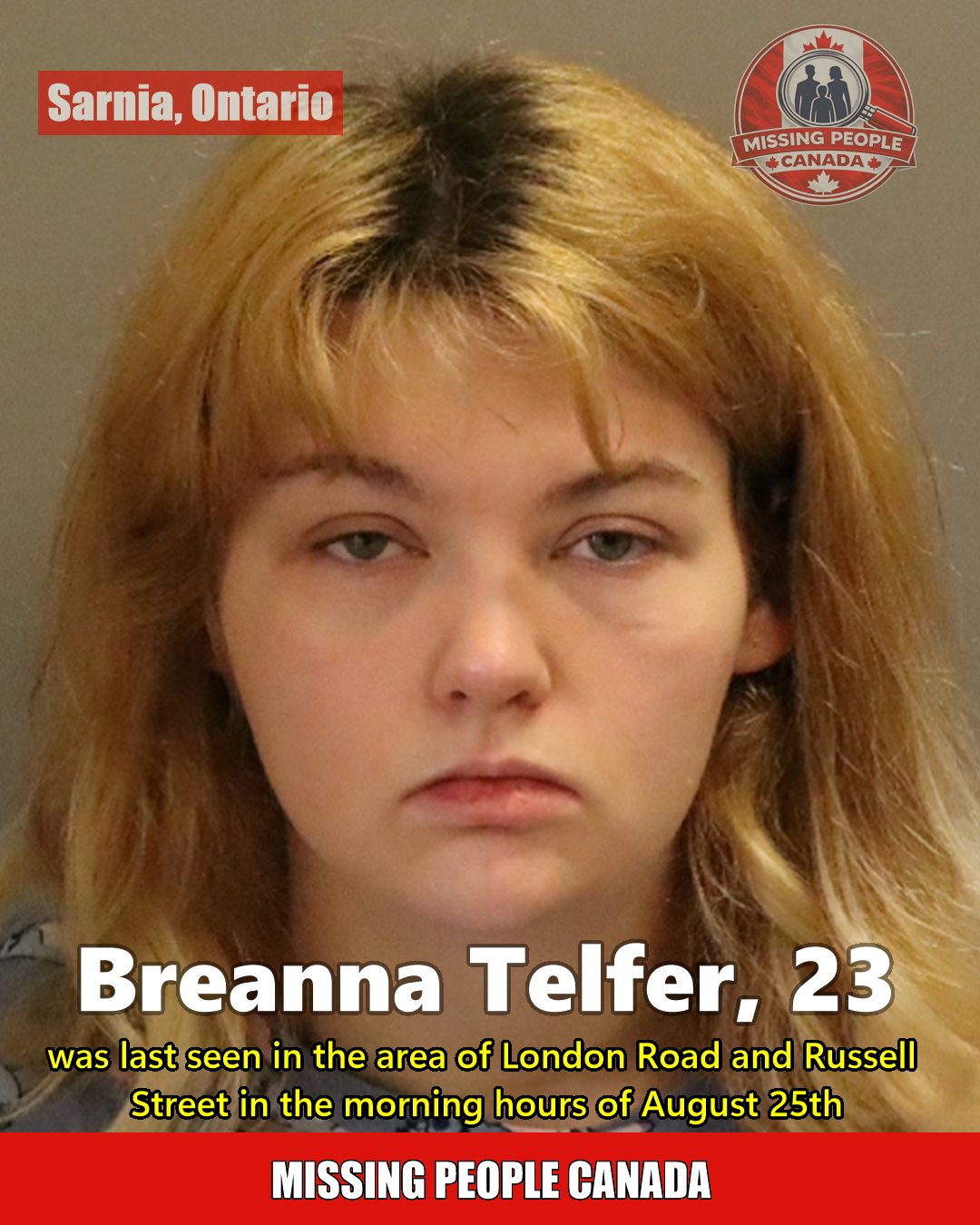 MISSING PERSON CANADA RELEASE