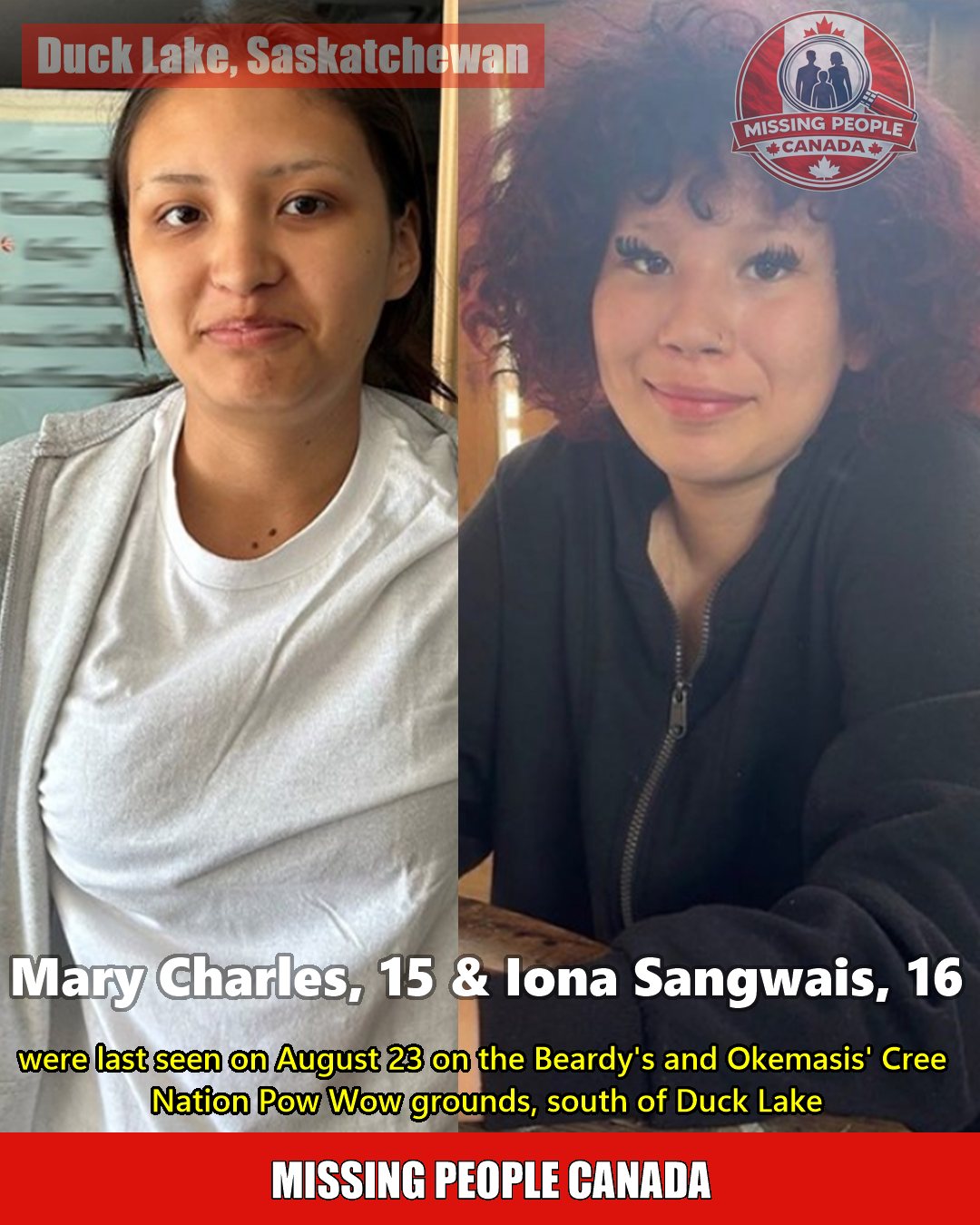 MISSING PERSON CANADA RELEASE