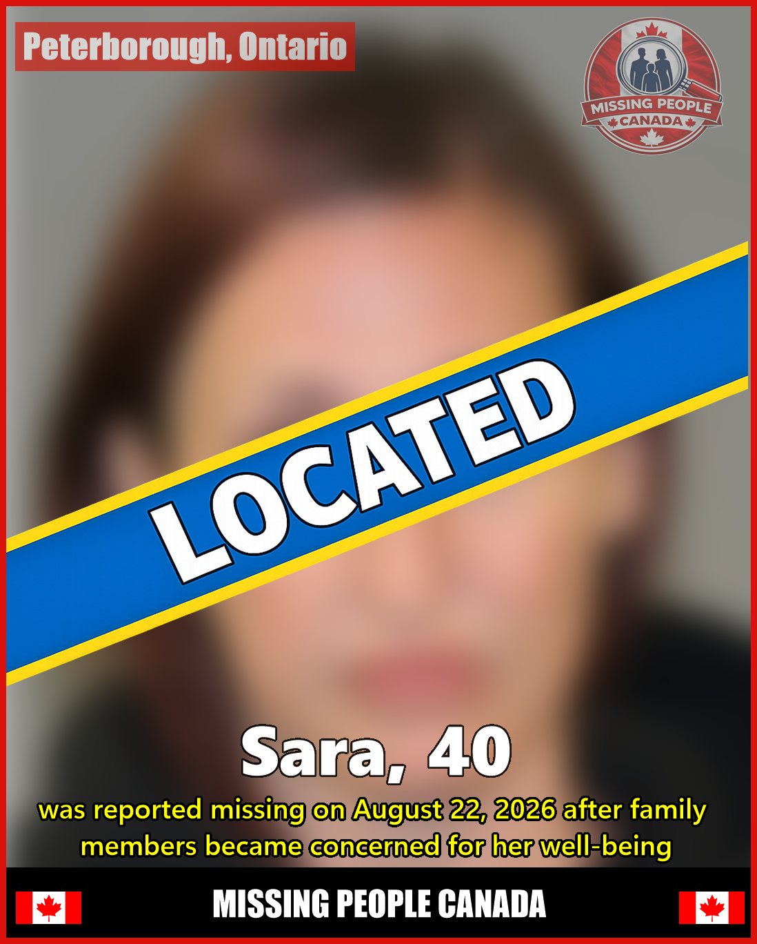 MISSING PERSON CANADA RELEASE