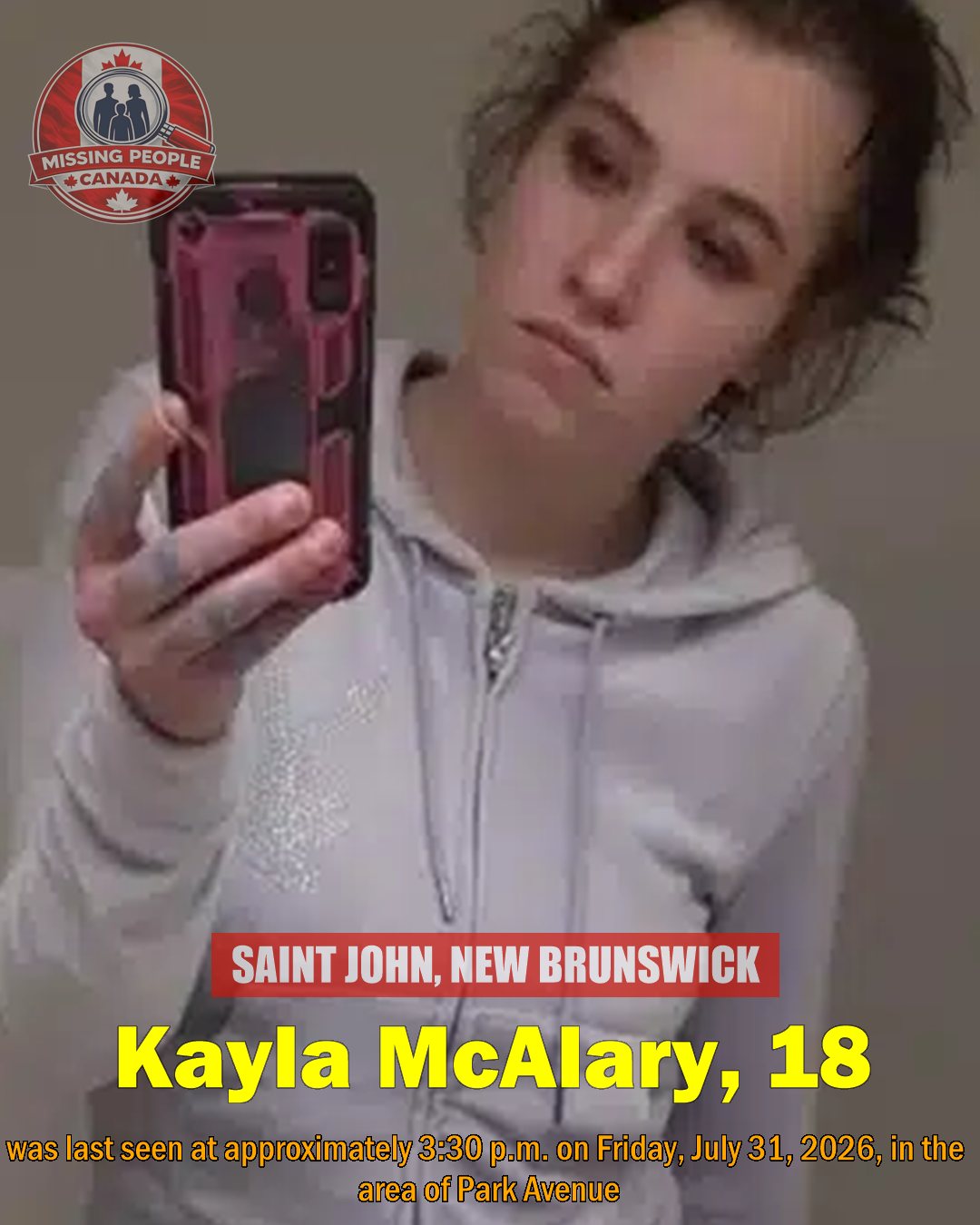 MISSING PERSON CANADA RELEASE