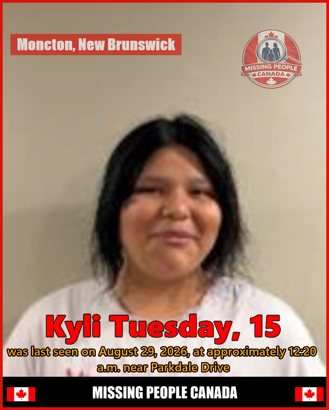 MISSING PERSON CANADA RELEASE