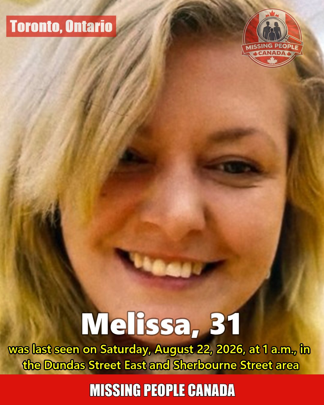 MISSING PERSON CANADA RELEASE