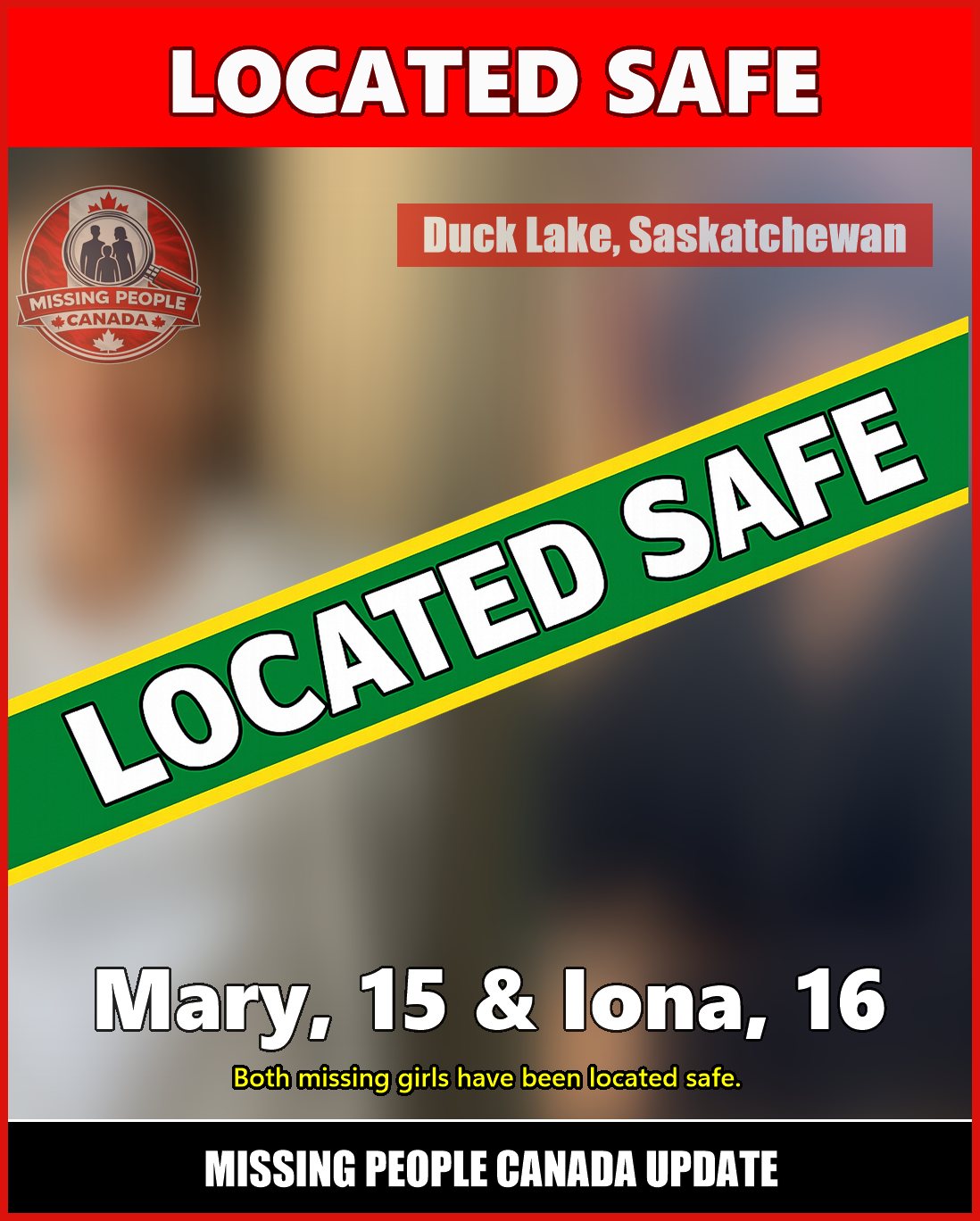 MISSING PERSON CANADA RELEASE