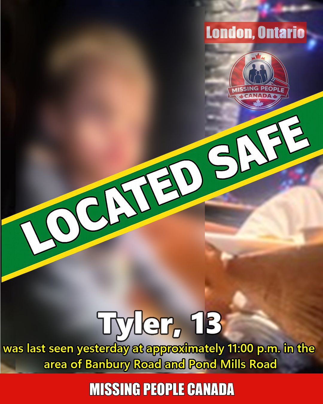MISSING PERSON CANADA RELEASE