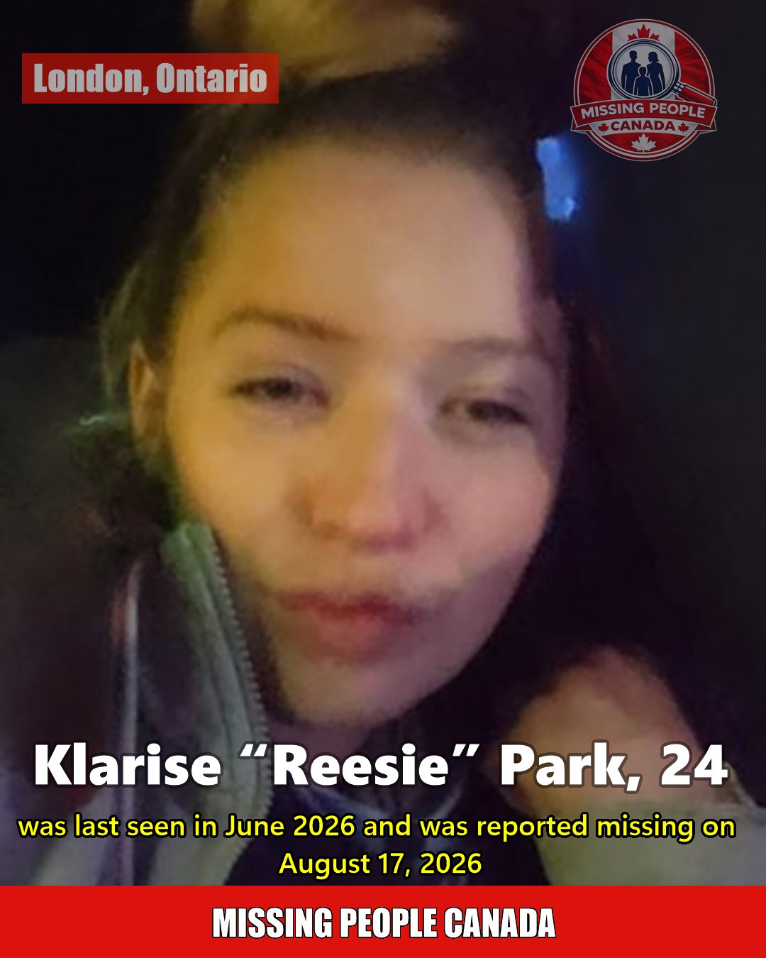 MISSING PERSON CANADA RELEASE