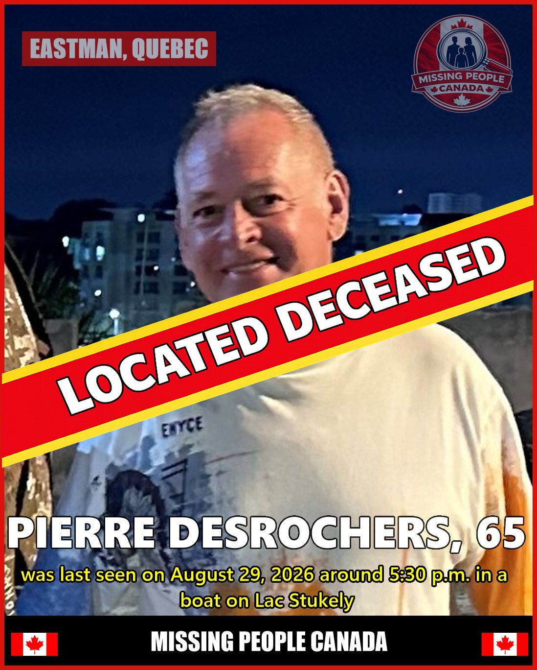 MISSING PERSON CANADA RELEASE