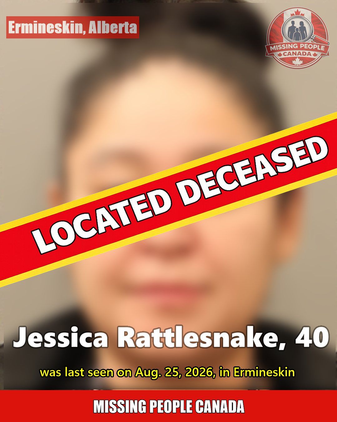 MISSING PERSON CANADA RELEASE