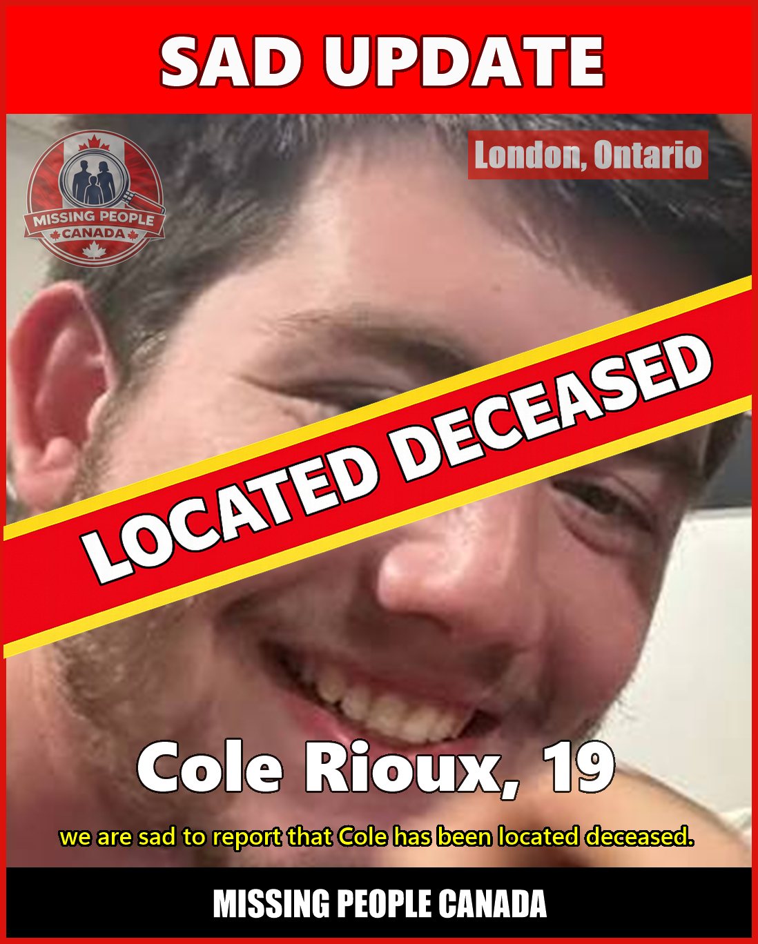 MISSING PERSON CANADA RELEASE