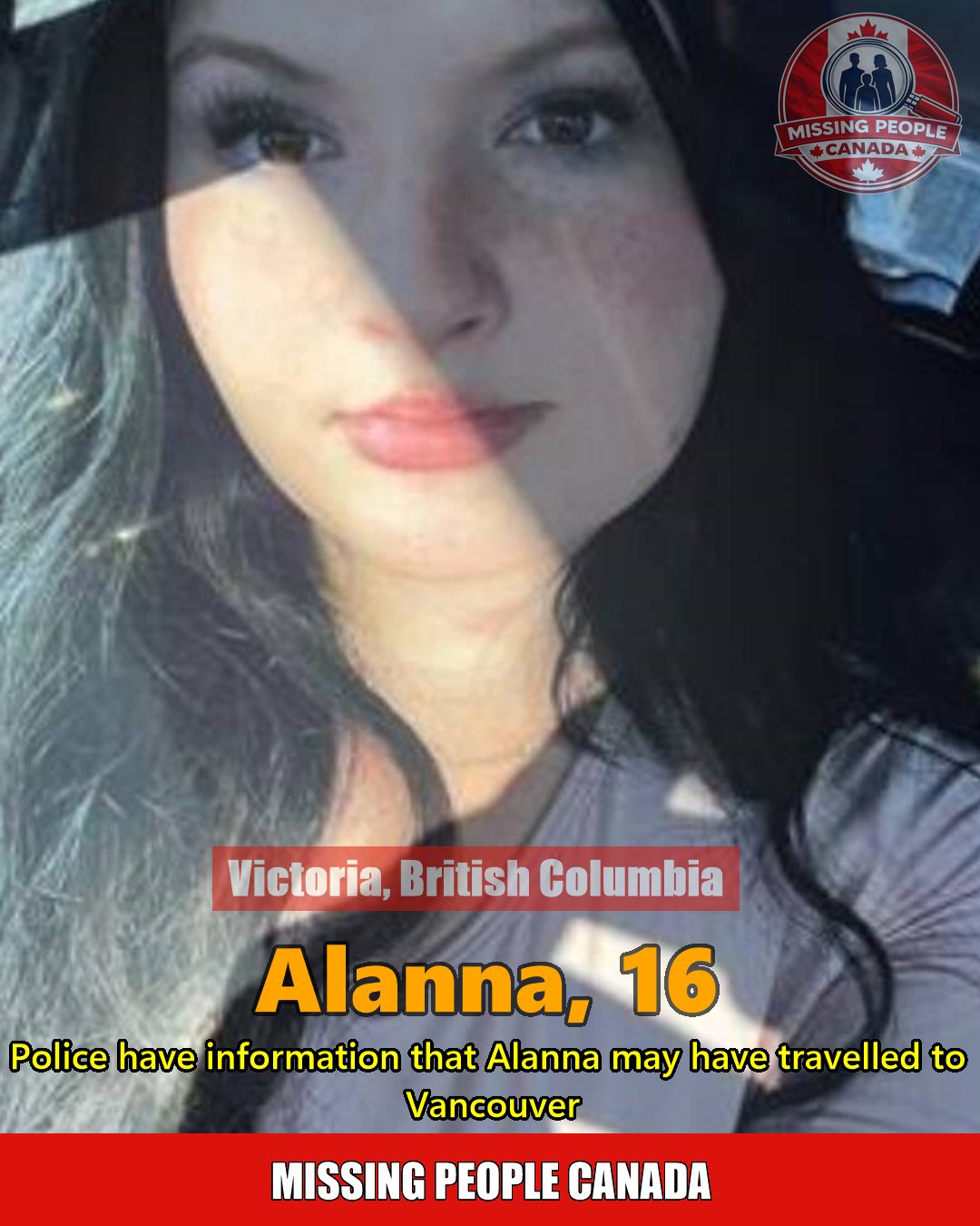 MISSING PERSON CANADA RELEASE