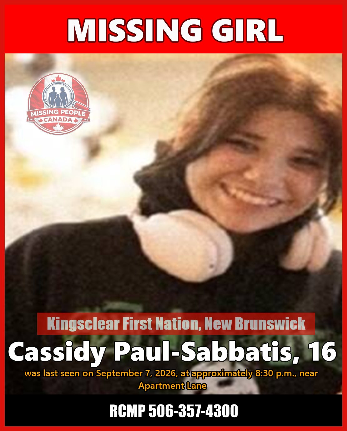 MISSING PERSON CANADA RELEASE