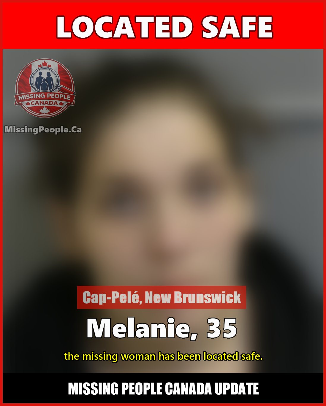 MISSING PERSON CANADA RELEASE
