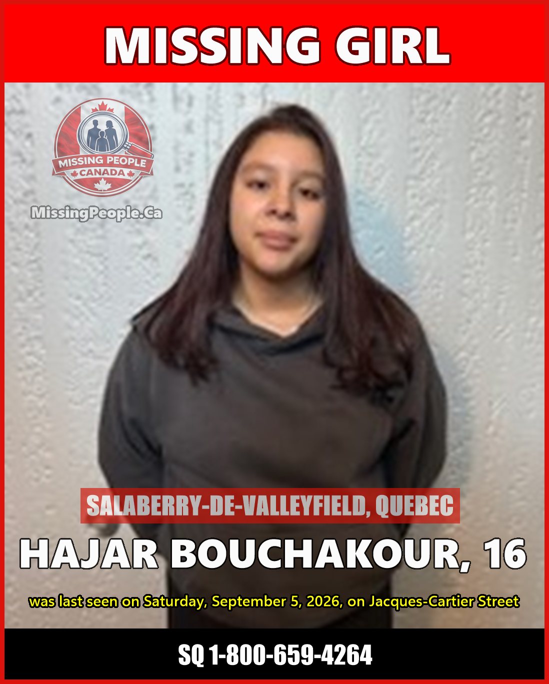 MISSING PERSON CANADA RELEASE