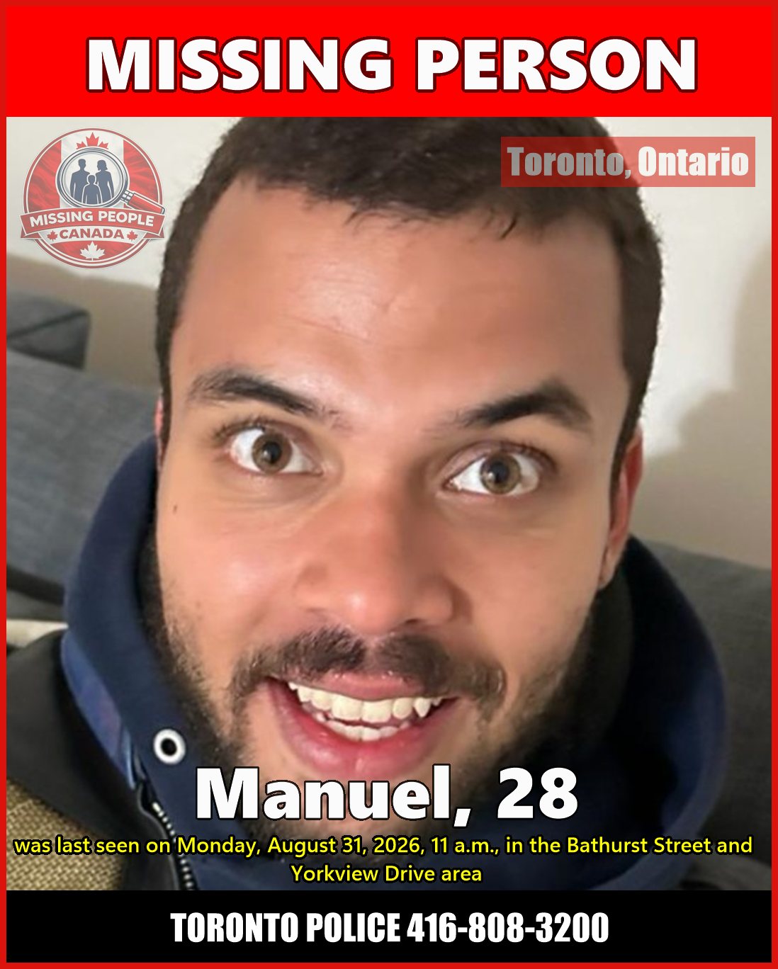 MISSING PERSON CANADA RELEASE